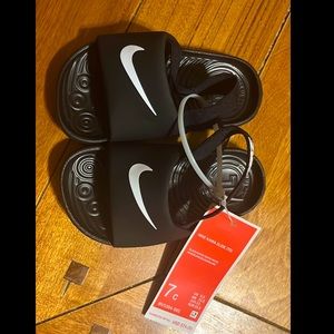 NIKE KAWA SLIDE (TD) TODDLER DIGITAL BLACK  7C